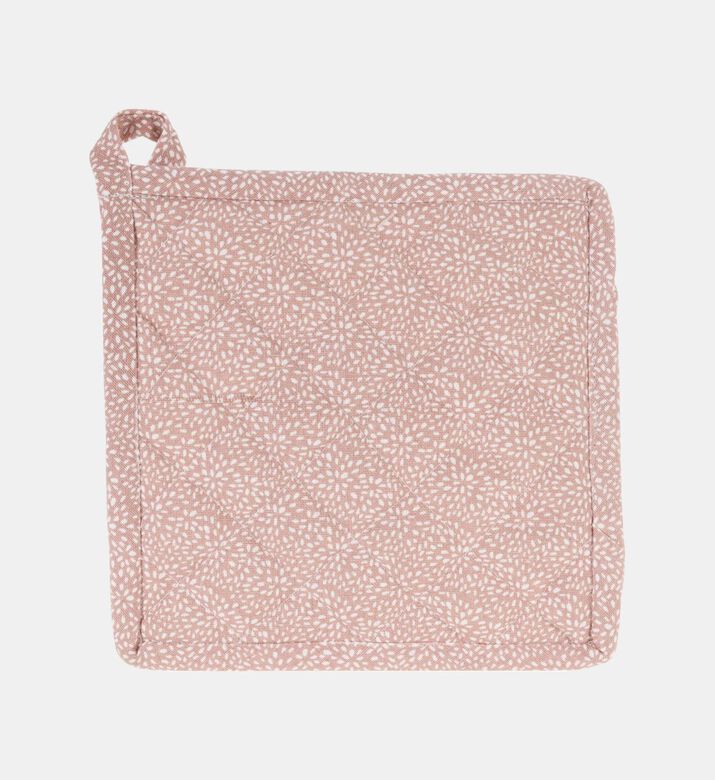 Home Deco and More Quilted Design Pot Holder, Pink, Packshot View