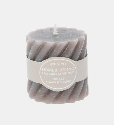 Rustic Pillar Twisted Candle