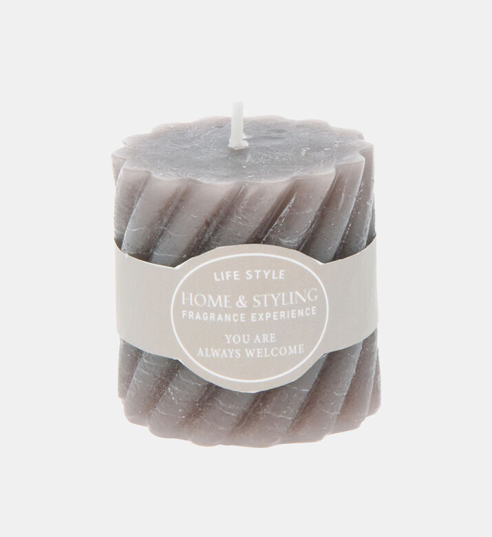 Rustic Pillar Twisted Candle
