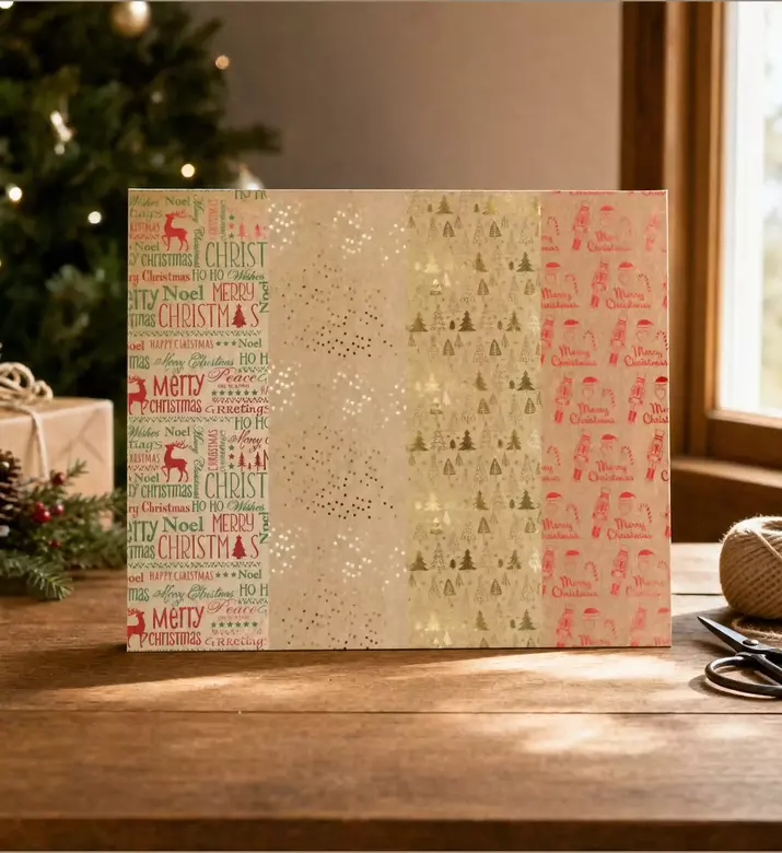 Home Deco and More Festive Wrapping Paper, Model View