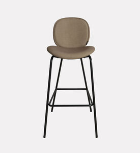 Home Deco and More Sahara Leather Bar Stool, Beige, Packshot View