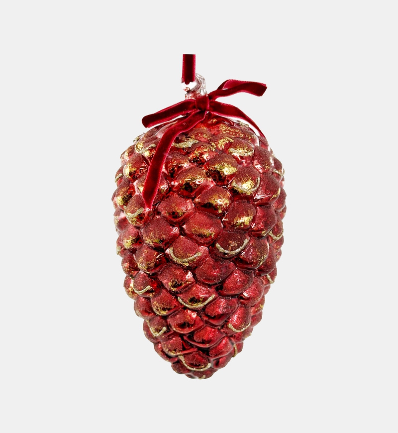 Glass Round Cone Antique Shiny Beaded Ball