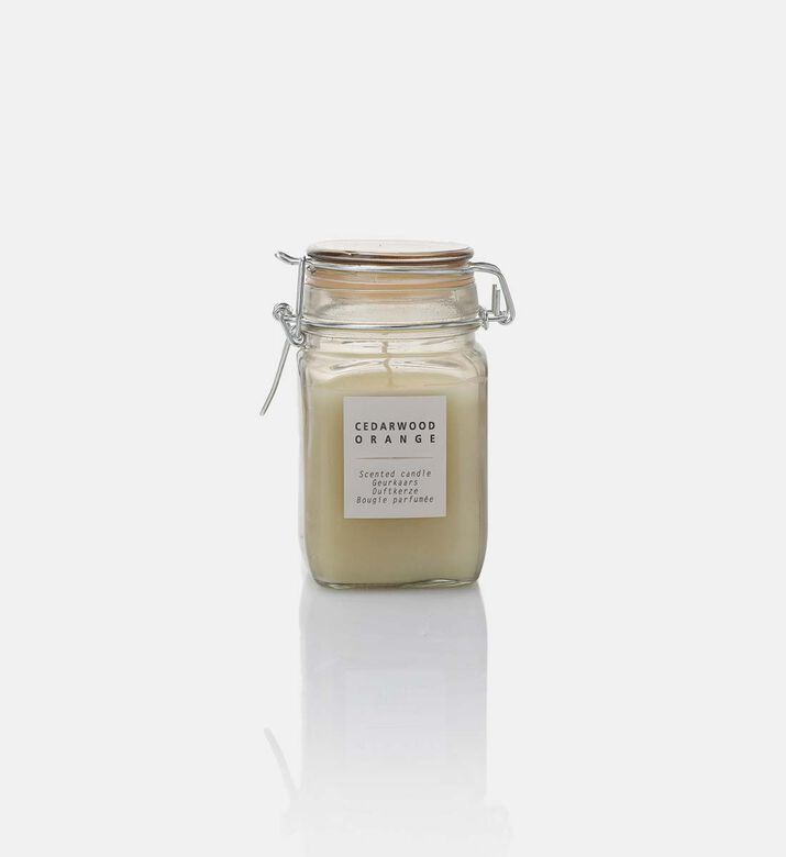 Glass Lidded Scented Candle Jar
