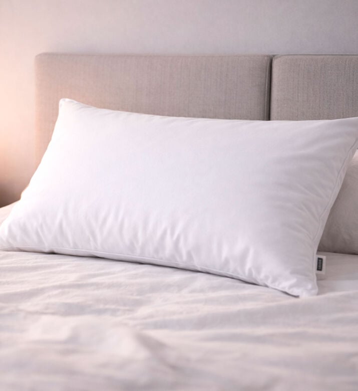 Home Deco and More Silicone Medium Filling Pillow, White, 50x75-cm, Packshot View