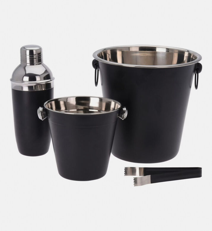 Home Deco and More Stainless Steel 4-piece Bar Set, Packshot View