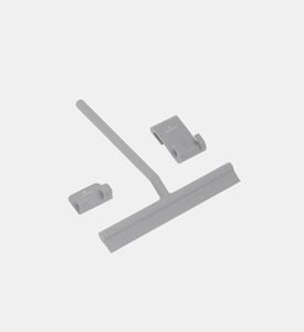 Aquanova Arvid Matt Coated Bathroom Wiper, Silver, Packshot View