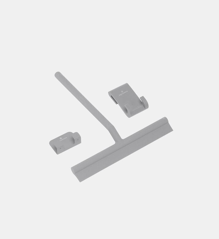Aquanova Arvid Matt Coated Bathroom Wiper, Silver, Packshot View
