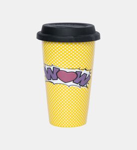 Rosanna Pellegrini Wow Printed Travel Mug, Packshot View