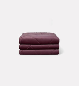 2LIF Pintuk Velvet Throw, Purple, Packshot View