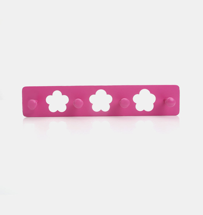 Flower Cut-out 3 Hooks Coat Hanger