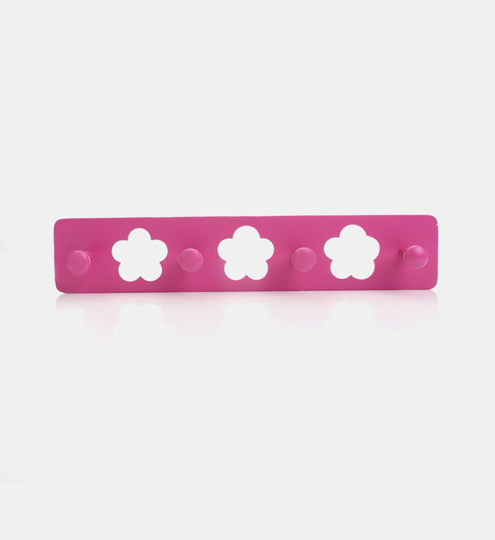 Flower Cut-out 3 Hooks Coat Hanger