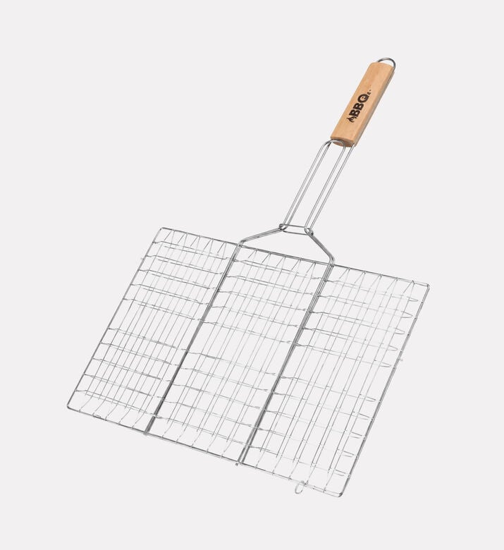 Home Deco and More Wooden Handle Steel Bbq Grill, Packshot View