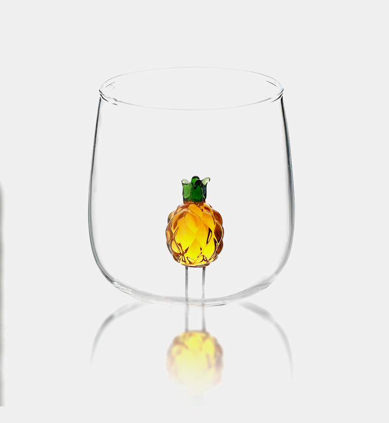Pineapple Drinking Glass