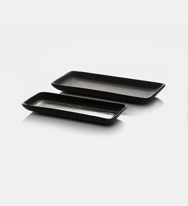 Home Deco and More Ceramic Rectangular Medium Plate, Packshot View