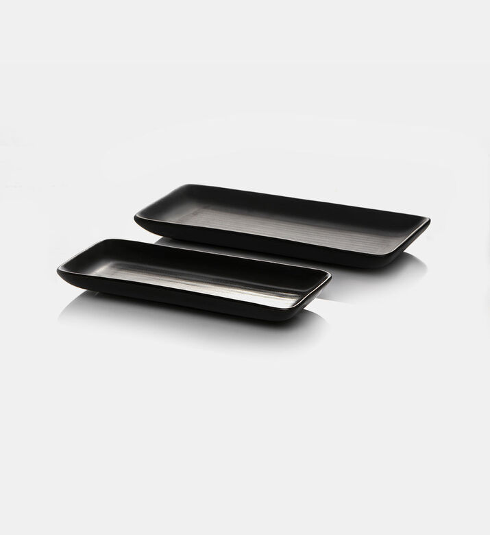 Home Deco and More Ceramic Rectangular Medium Plate, Packshot View