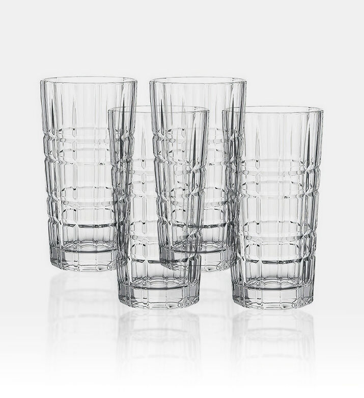 Salt and Pepper Bond Glass Lined High Balls 4-piece Set 370 Ml, Packshot View