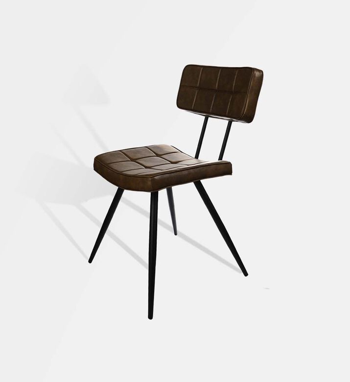 Home Deco and More Leather Square-shaped Mappy Chair, Packshot View