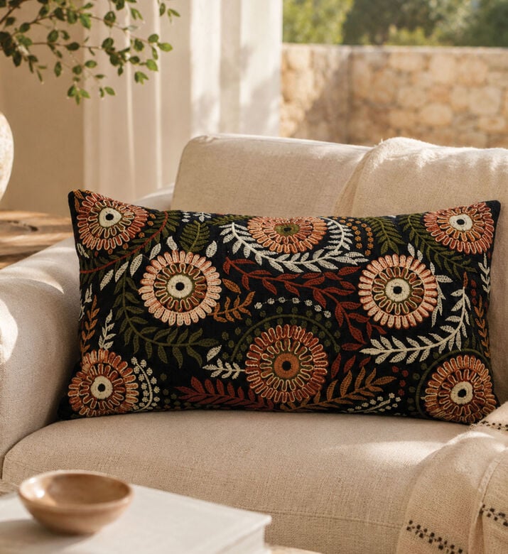 Home Deco and More Averill Cotton Throw Pillow 35x60 Cm, Packshot View