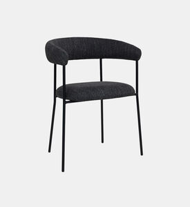 Dan Form Plenti Boucle Fabric Dining Chair, Anthracite, Packshot View