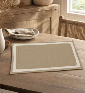 Home Deco and More Boho Lace-applique Table Mat, Model View