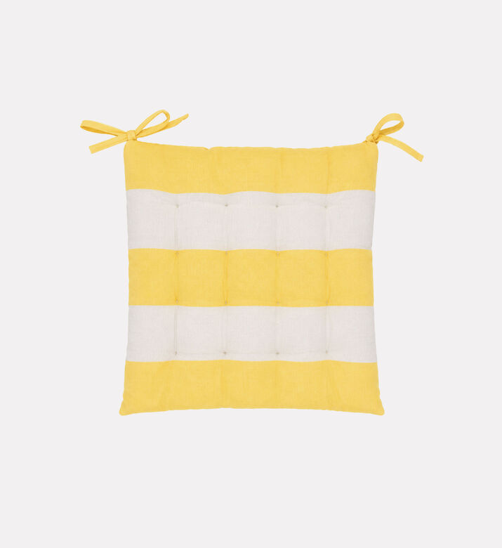 Home Deco and More Cotton Striped Chair Pad, Packshot View