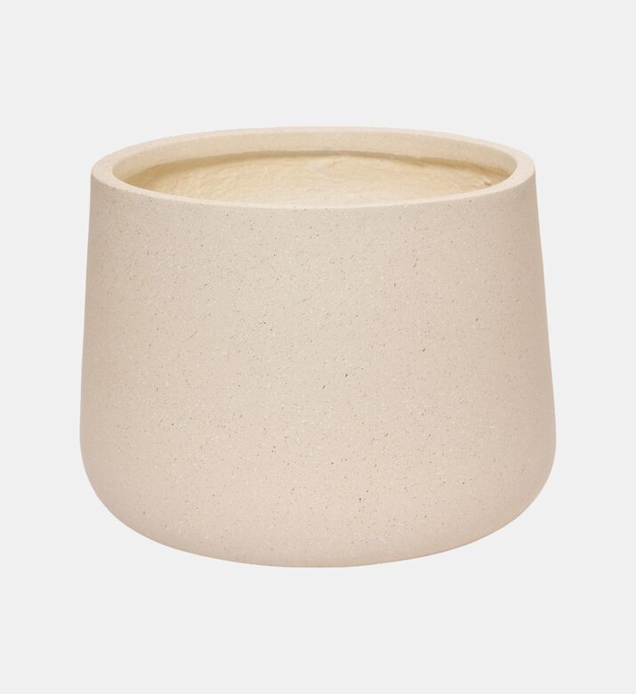 Fiber Clay Round Planter