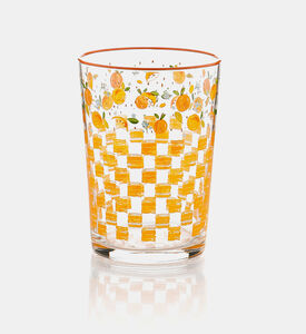 Home Deco and More Lemon-print Drinking Glass, Packshot View