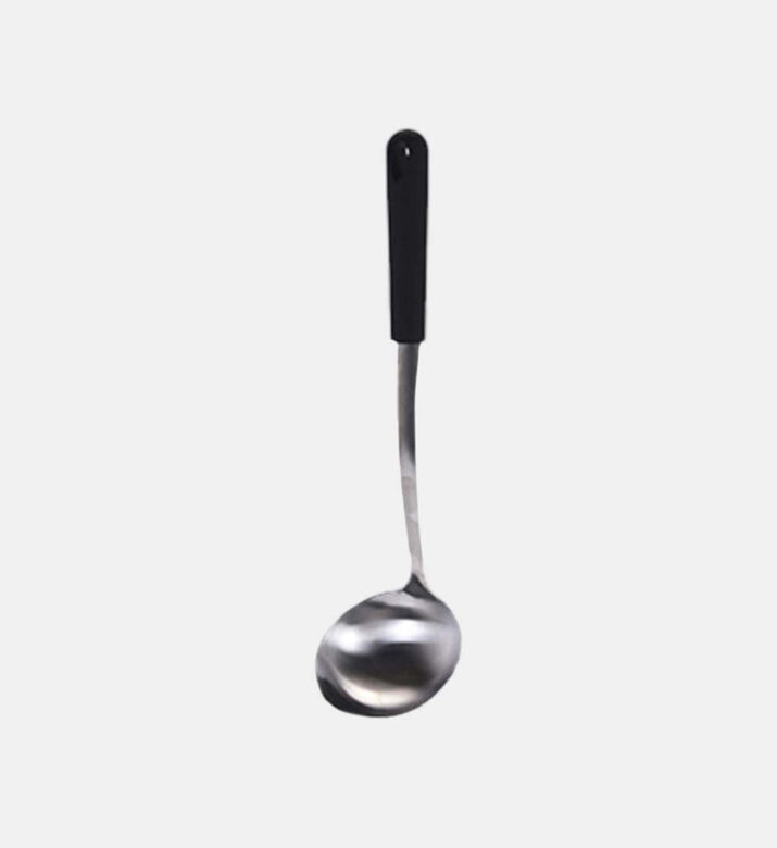 Excellent Houseware Handle Stainless Steel Soup Ladle, 36-cm, Black, Packshot View