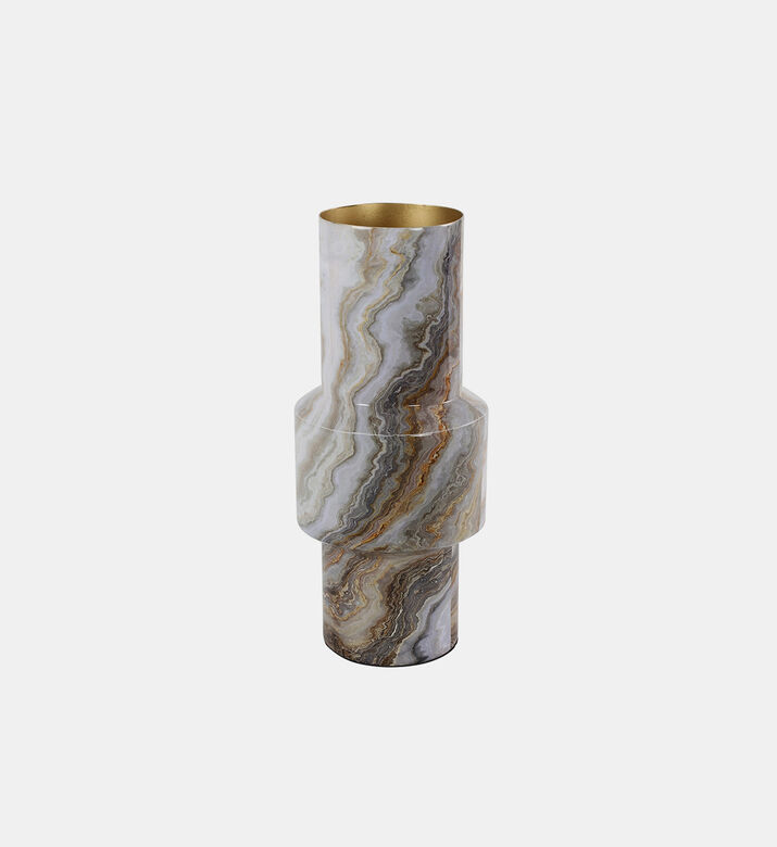 Liva Marble Round Belly Vase