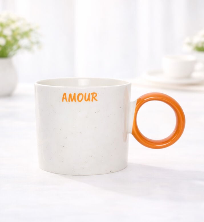 Home Deco and More Printed Bone China Mug 4-piece Set, Packshot View