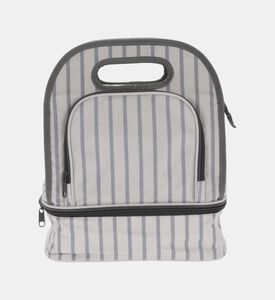 Stripe Pattern Cooler Lunch Bag