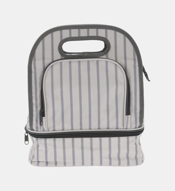 Stripe Pattern Cooler Lunch Bag