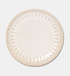 Home Deco and More Stoneware Raising Pearl Design Desert Plate, Packshot View