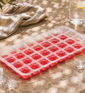 Excellent Houseware Flexible Ice Cube Maker, Red, Packshot View