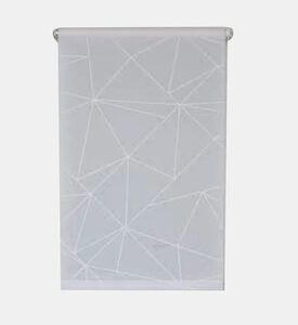 Luance Daylight Printed Blind Curtain, White, 120x180-cm, Packshot View