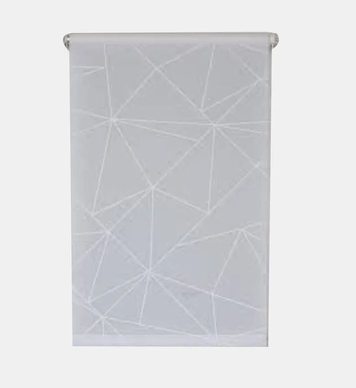 Luance Daylight Printed Blind Curtain, White, 120x180-cm, Packshot View