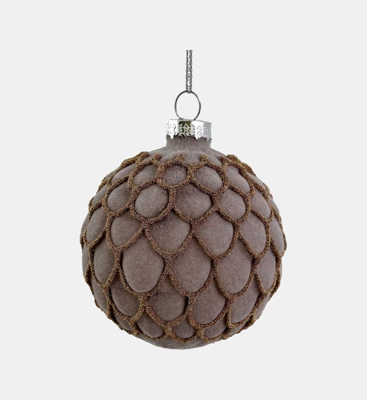 Glass Velvet Scales Ball