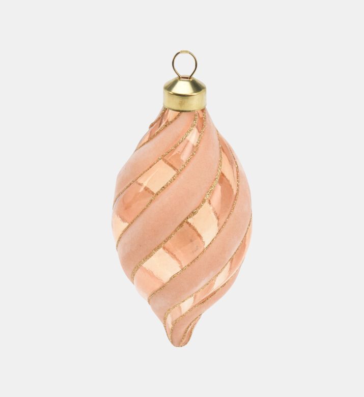 Home Deco and More Ornament Glass Gold Velvet, Packshot View