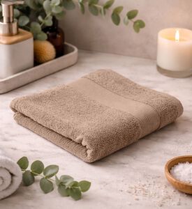 Cannon Combed Cotton Soft Bath Towel, Beige, 70x140-cm, Packshot View