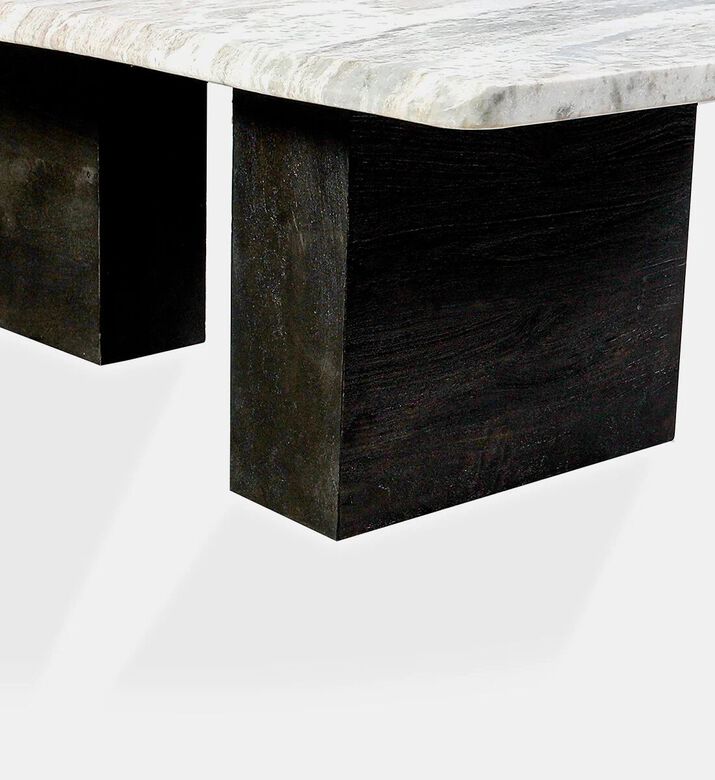 Home Deco and More Fantasy Marble Top Coffee Table, Packshot View