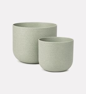 Home Deco and More Metal 2-lights Planters Set, Packshot View