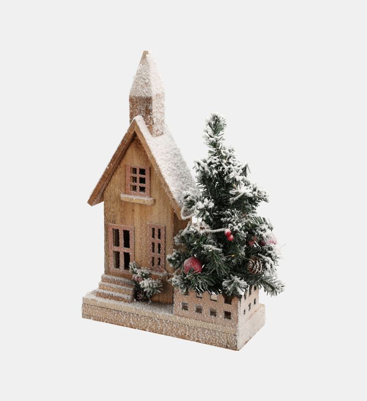 Home Deco and More House With Xmas Tree And Led, Packshot View