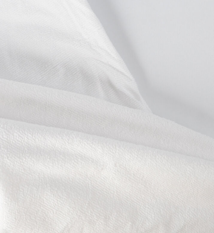 Home Deco and More Towel Reverse Mattress Protector, White, 100x200-cm, Packshot View