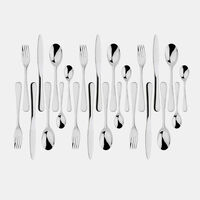 Solid Hand Cutlery 24-piece Set