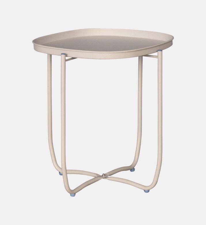 Qingdai Metallic Round-shape Side Table