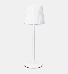 Home Deco and More Built-in Battery Table Lamp, White, 27-cm, Packshot View