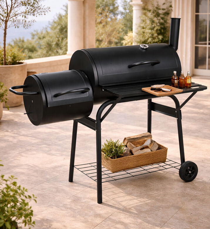 Vaggan Bbq Lidded Fire Bowl Train Smoker, Packshot View