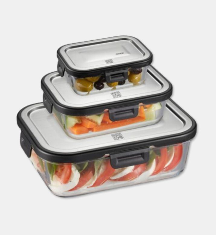 Gefu Milo Food Storage 3-piece Container Set, Packshot View