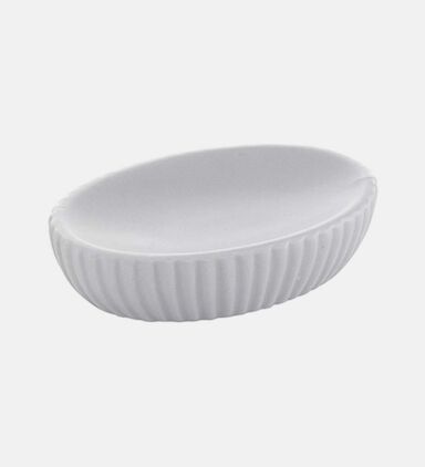 Marika Ribbed Ceramic Soap Holder