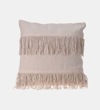 Cotton Tassels Filled And Vaccumed Cushion 1